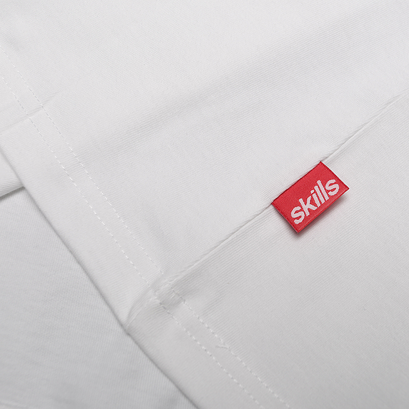 мужская белая футболка Skills S SKILLS-white - цена, описание, фото 3